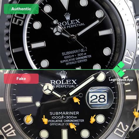 identify fake rolex submariner